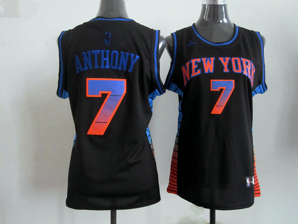 2017 Women NBA New York Knicks #7 Anthony black jerseys->women nba jersey->Women Jersey
